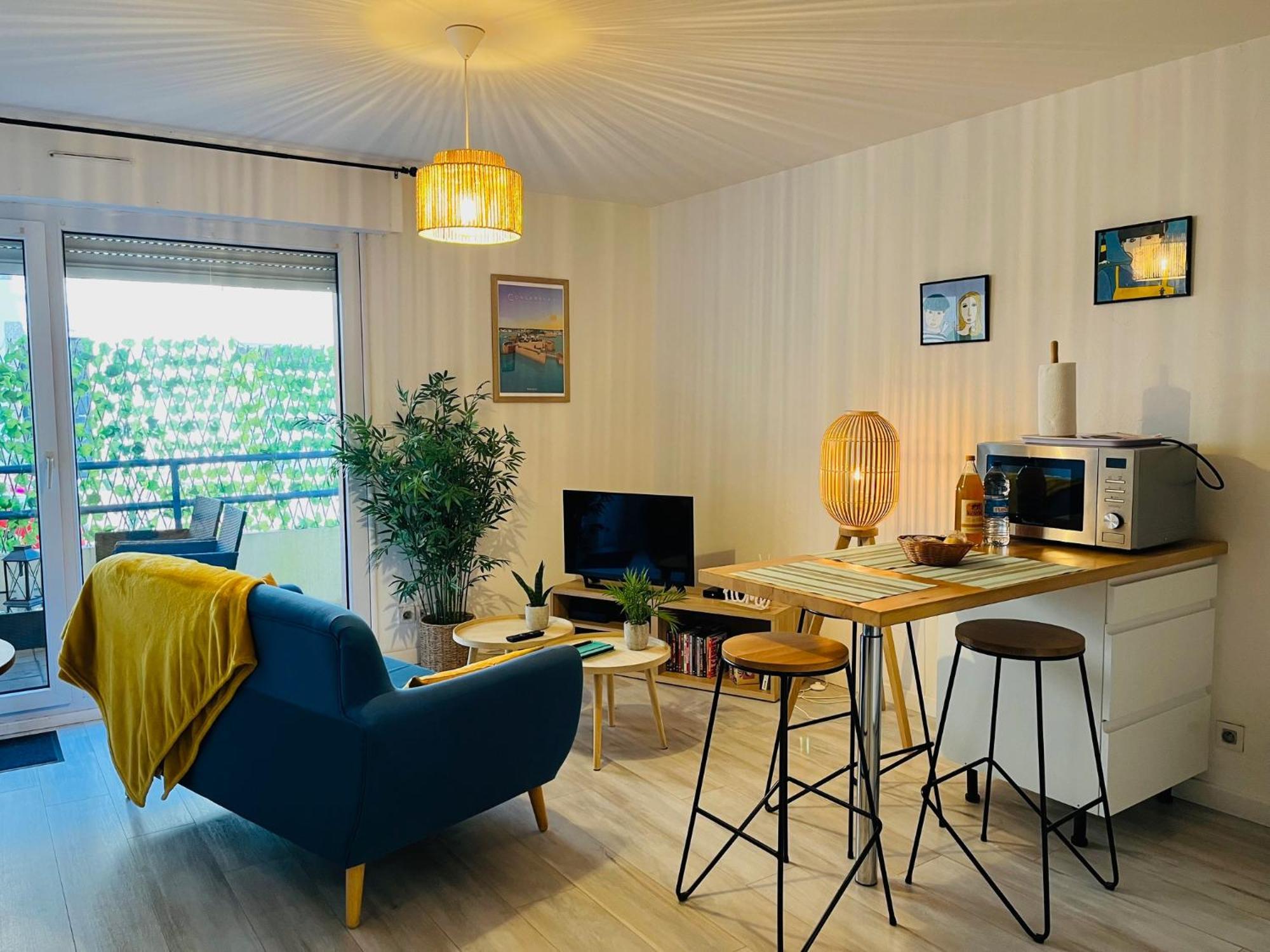 Appartement Au bord de l'eau à Concarneau Extérieur photo